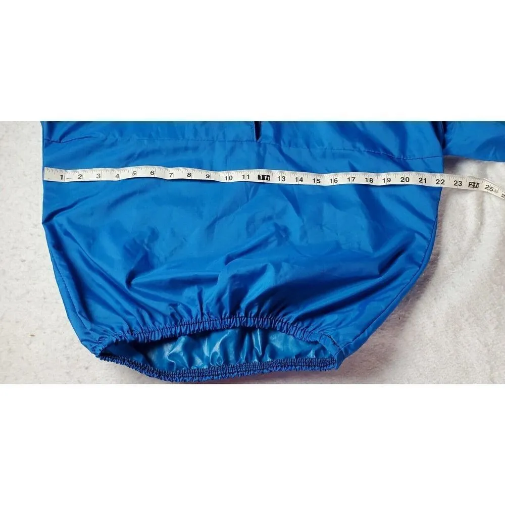 Windbreaker Jacket Cropped Short Size Small Blue Lightweight Athletic Made USA - Image 5