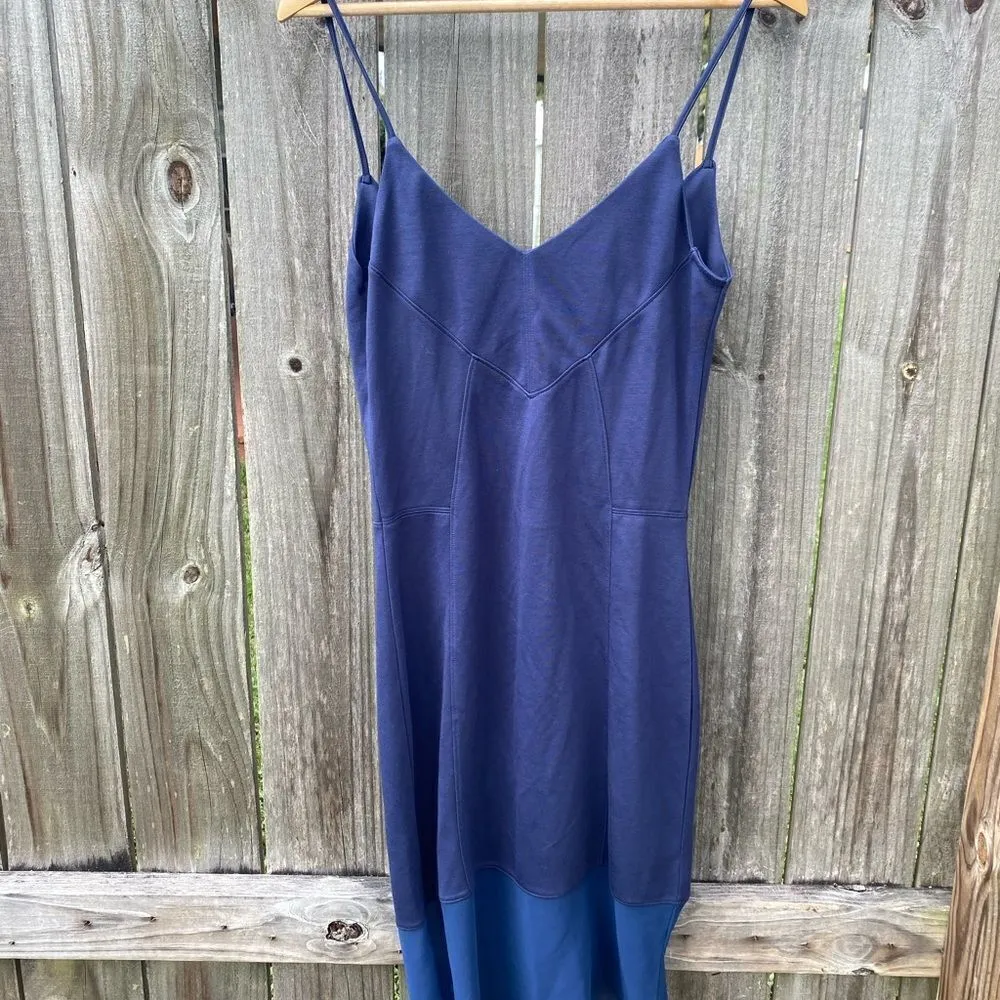 Quinn Grant Paneled Spaghetti Strap Dress Blue - Image 2