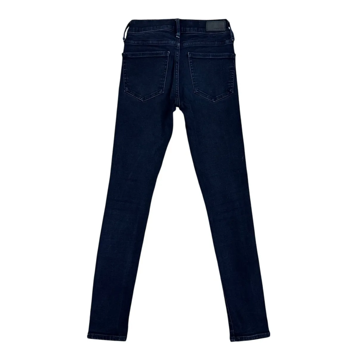 Express Jeans Ankle Legging Mid Rise Denim Dark Blue Skinny Size Women's 00 - Image 4