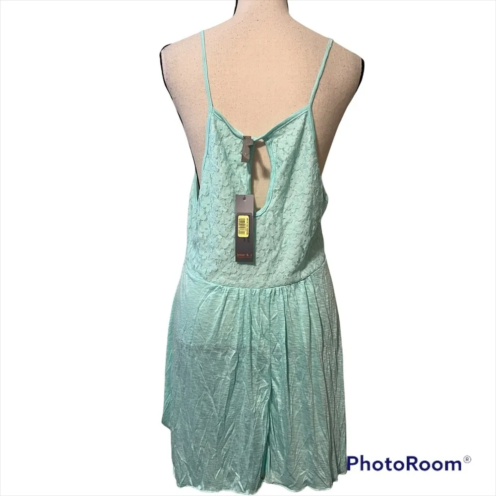 Jesse & J size large women’s mint color nightgown or summer dress keyhole back - Image 3