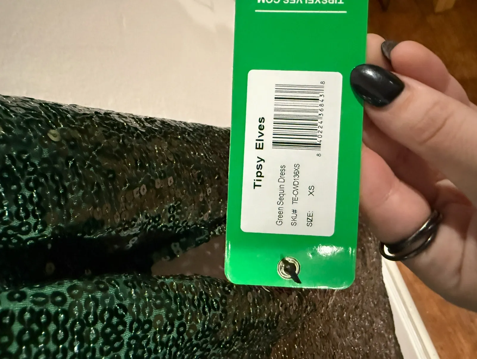 NWT - Tipsy Elves Women’s Green Sequin Dress - Image 5