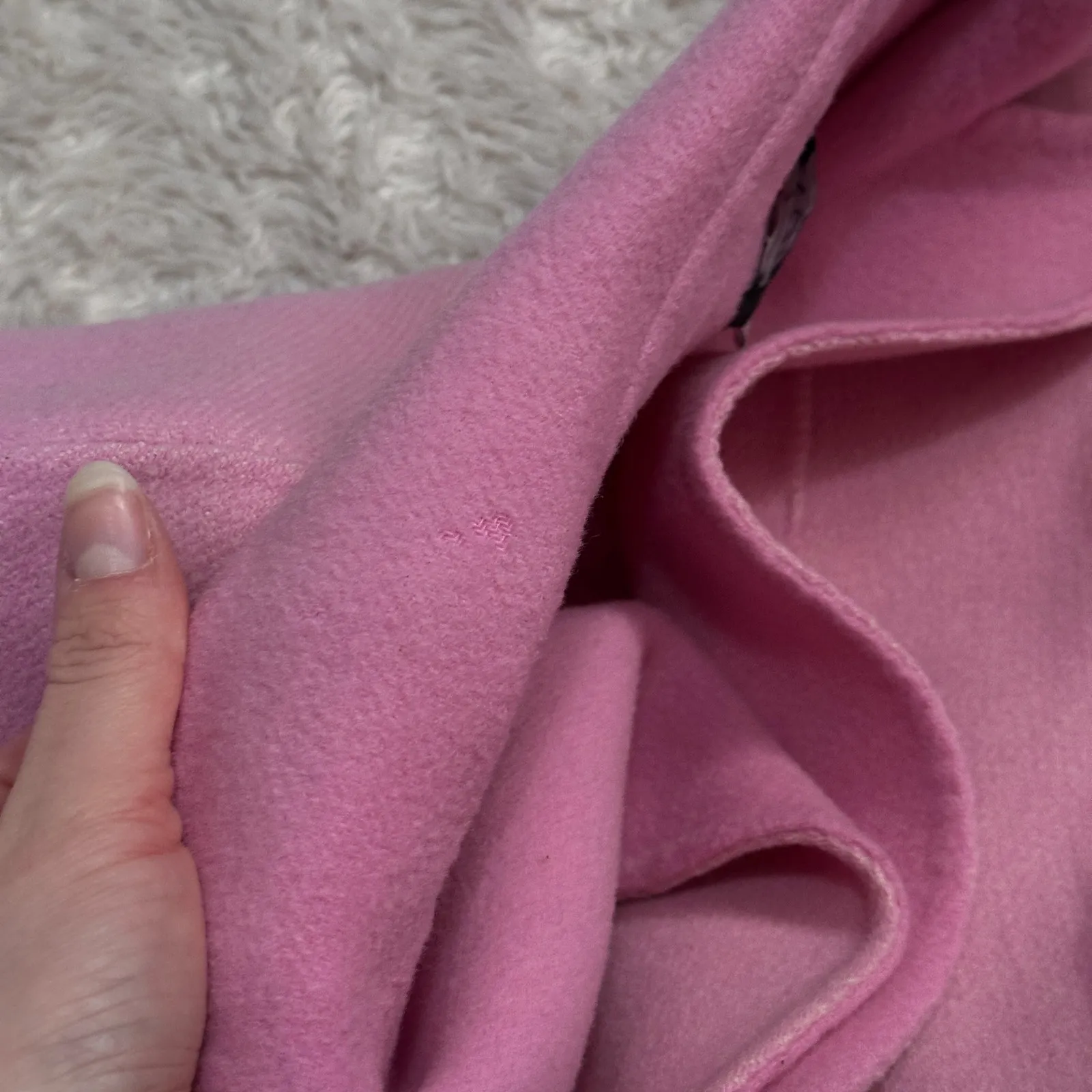 Vintage 80s Jôn Tailored Flocked Wool Knit Blazer Jacket Collared Candy Pink Size 4 - Image 14