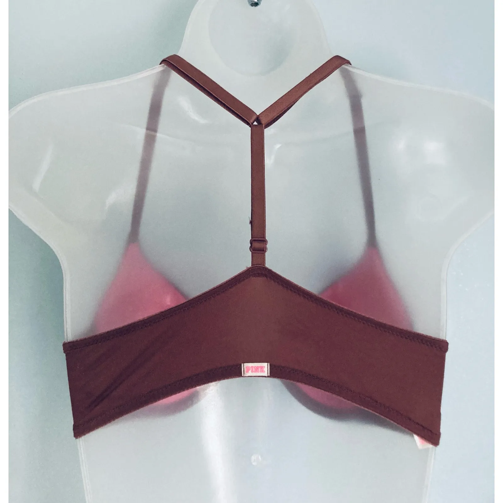 PINK Victoria's Secret Push Up Bra 32C Racerback - Image 4