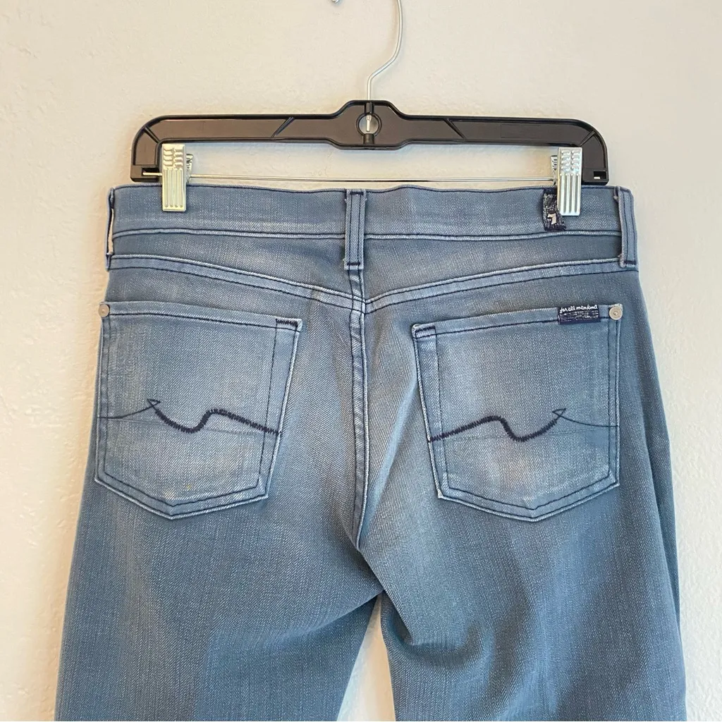 7 For All Mankind Blue‎ Boot Cut Jeans Timeless Style - Image 7