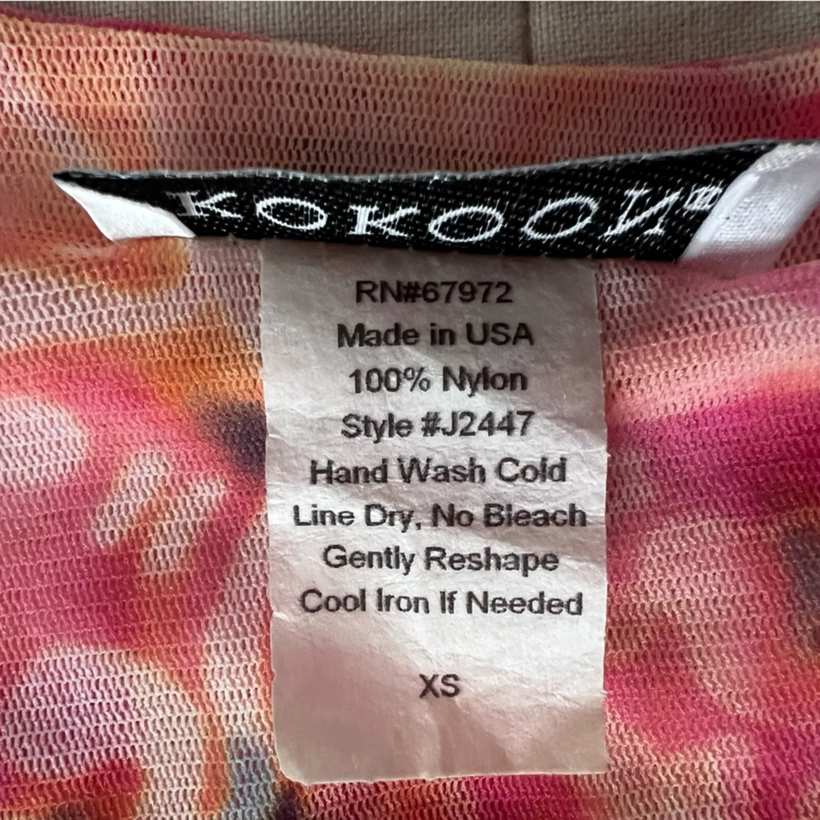 Vintage Mesh Floral Tie Dye Flare Sleeve Babydoll Top Y2K Fairycore Indie Pop - Image 3