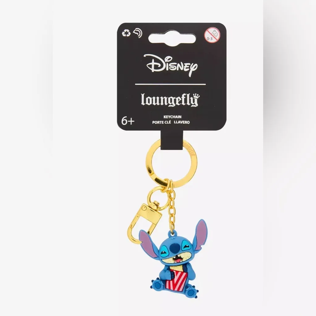 Loungefly Disney Lilo & Stitch Popcorn Bucket 3D Keychain - Image 2