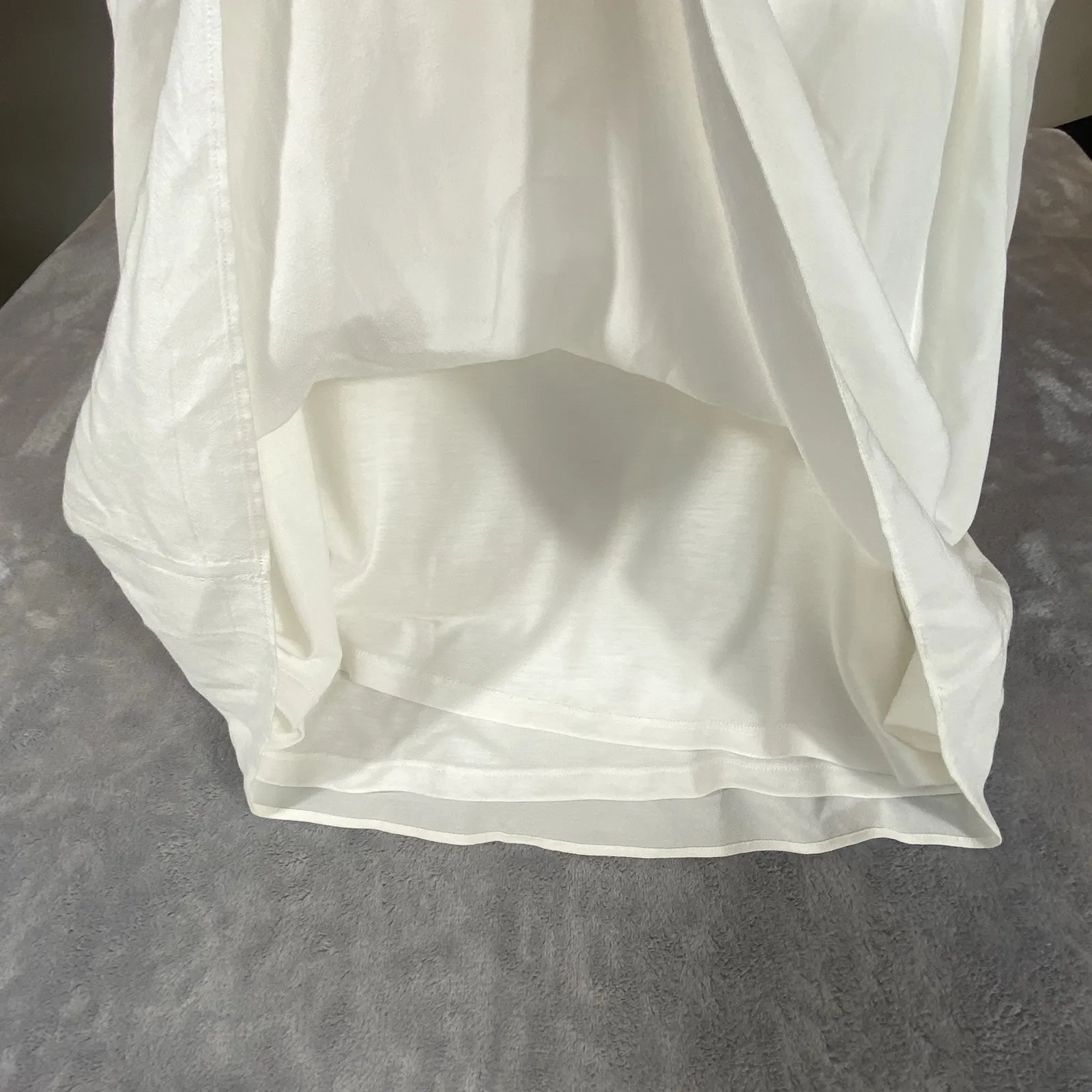 Massimo Dutti Summer Tank Top White Medium Crochet Straps Beach Resort Lines‎ - Image 6