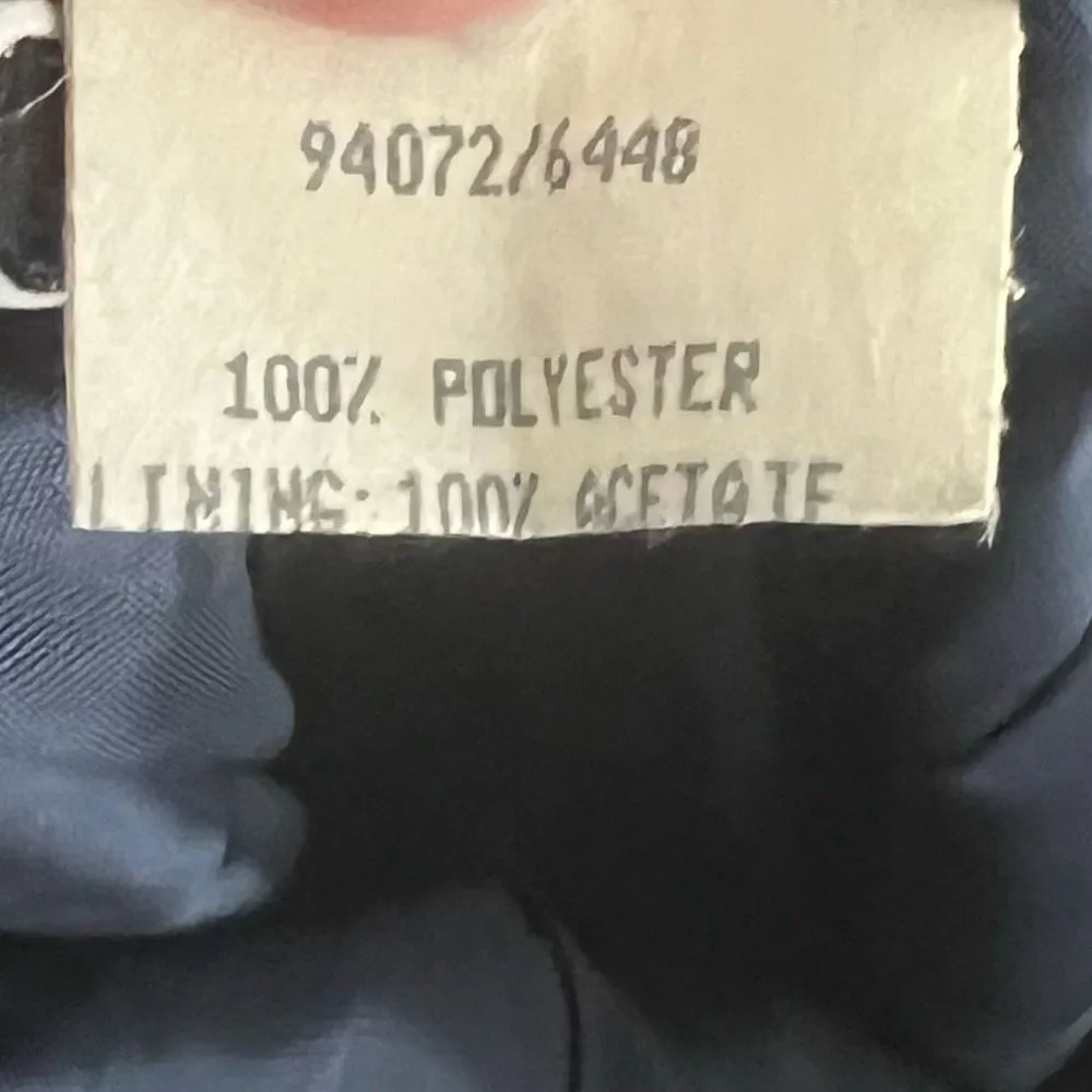 Cachet Vintage Low Back Navy Gown SIZE 4P Blue - Image 9