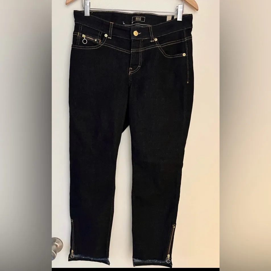 MAC RICH Slim Chic Dark Blue Jeans Size 26 - Image 3