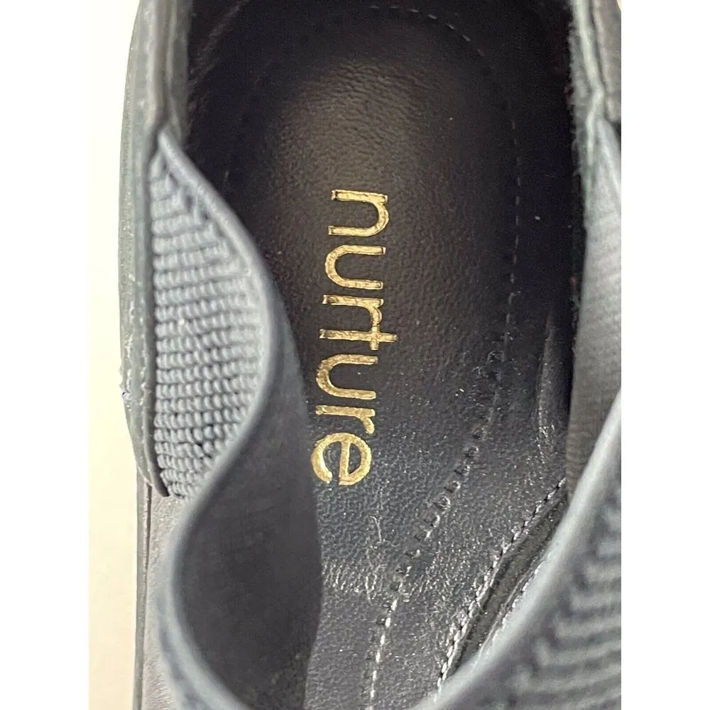 NURTURE Larow Teal Blue Nubuck Suede Wedge Size 9.5 Comfort Zipper Closure - Image 7