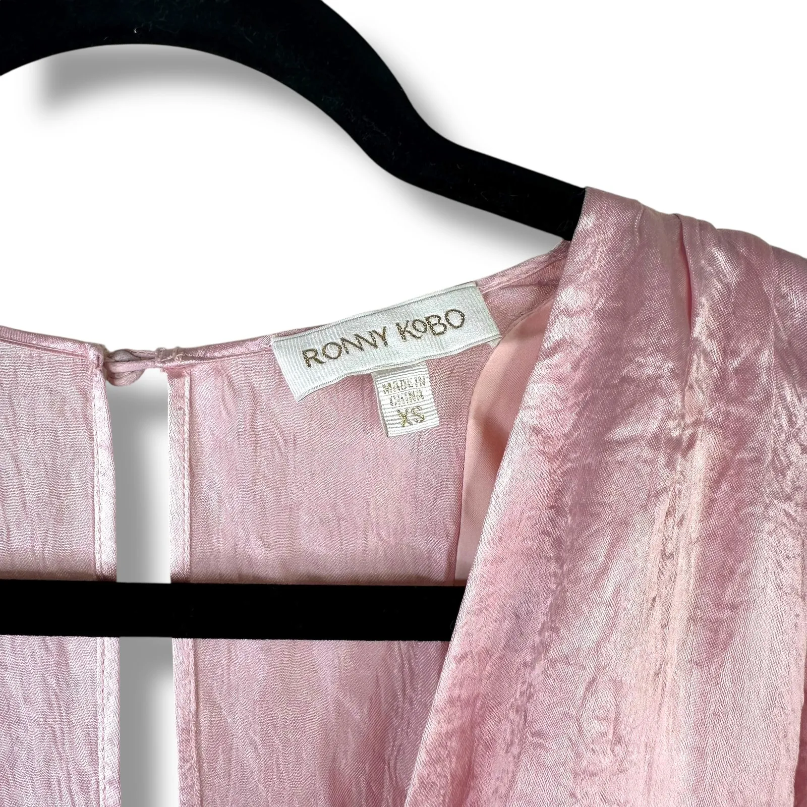 RONNY KOBO NWOT Blush Pink Satin Mindy Puff - Image 7