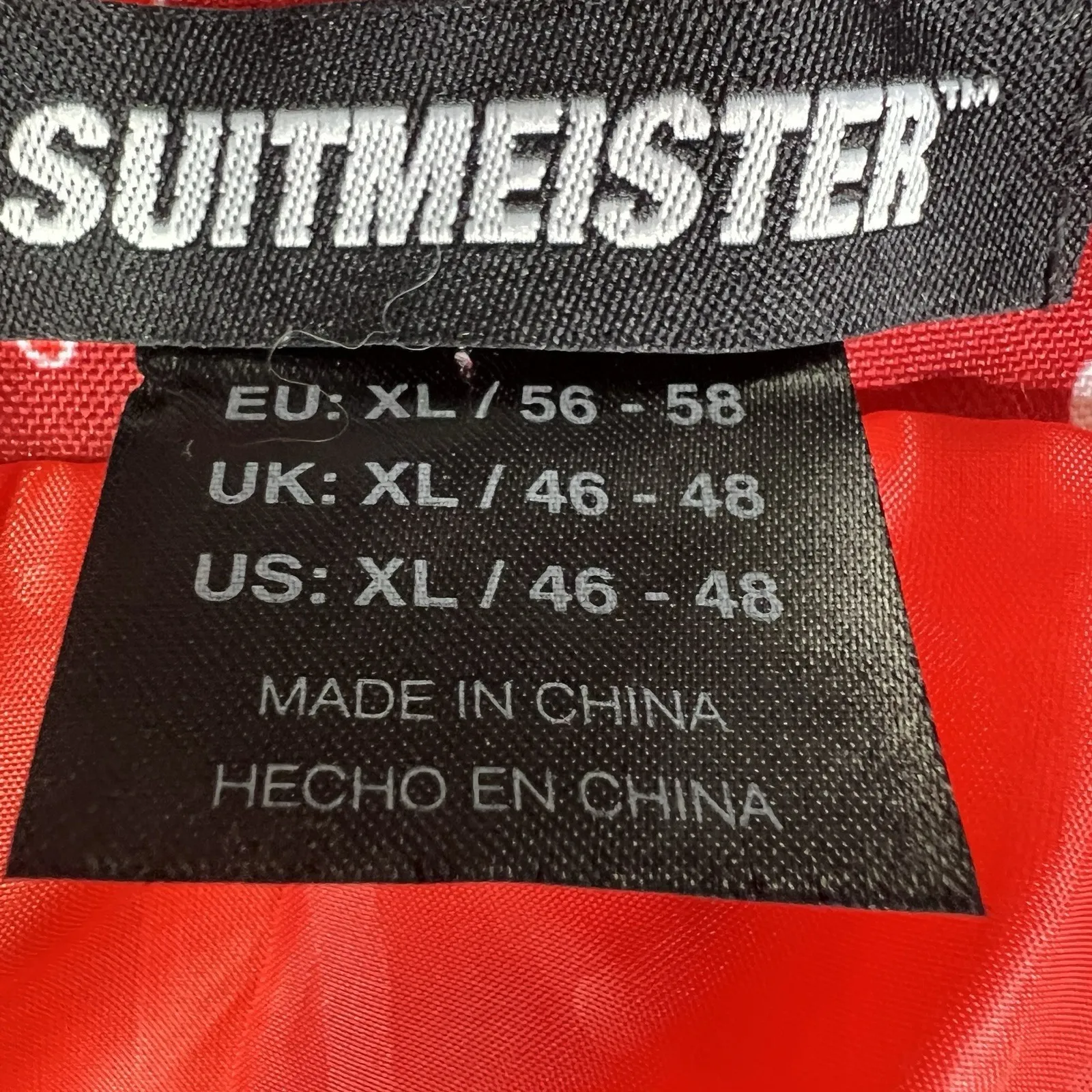 Suitmeister Christmas Blazer Men's XL Red Fa La‎ La Llama Ugly Xmas Party Jacket - Image 6