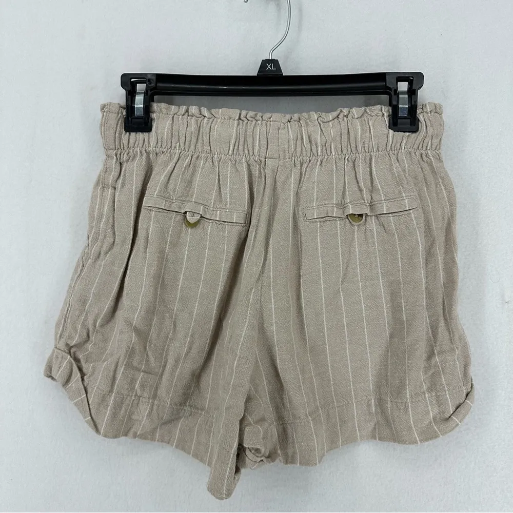 Streetwear Society Striped Summer Beach Shorts M Beige - Image 7