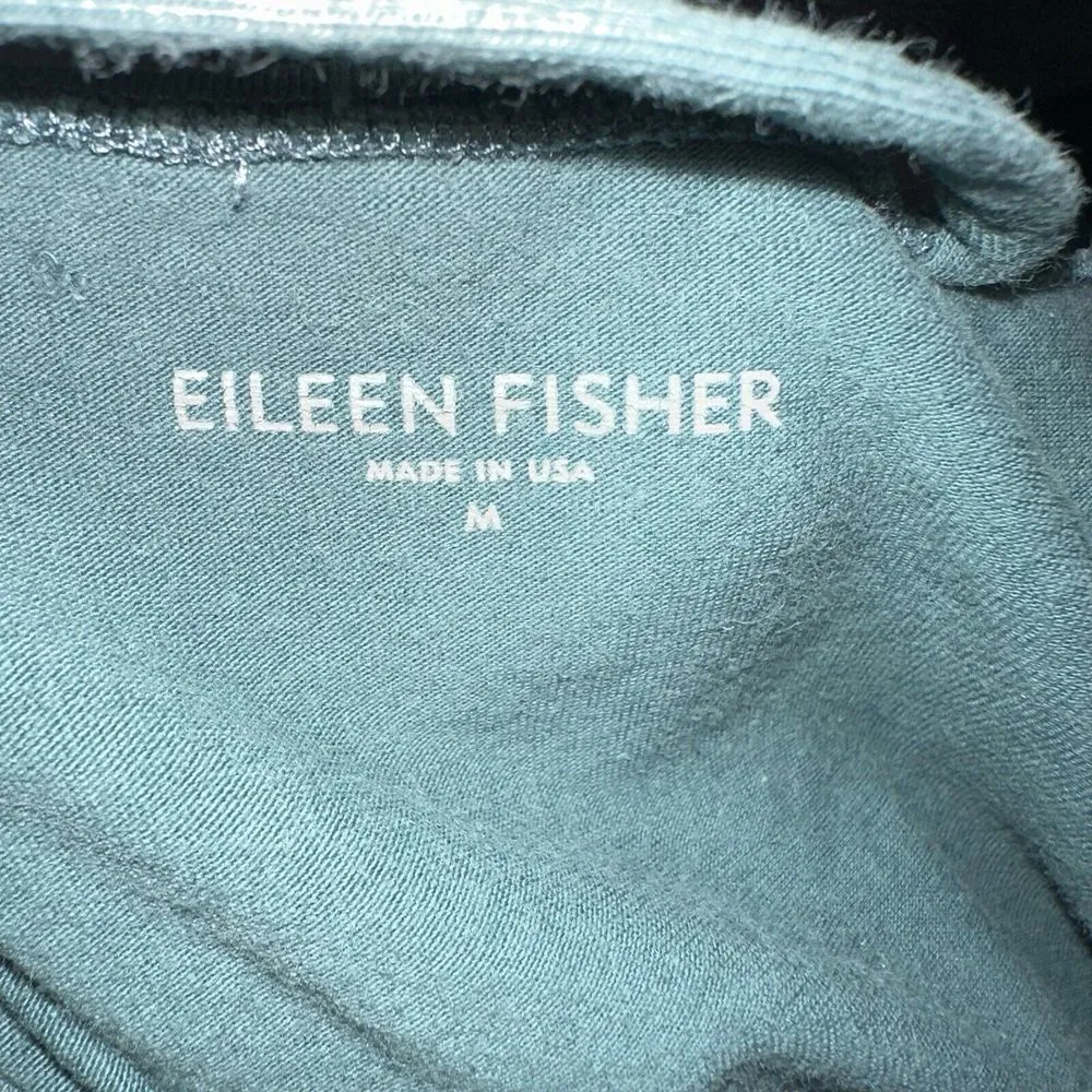 Eileen Fisher Organic‎ Cotton Lycra Tank Dress Gray Blue Medium - Image 3