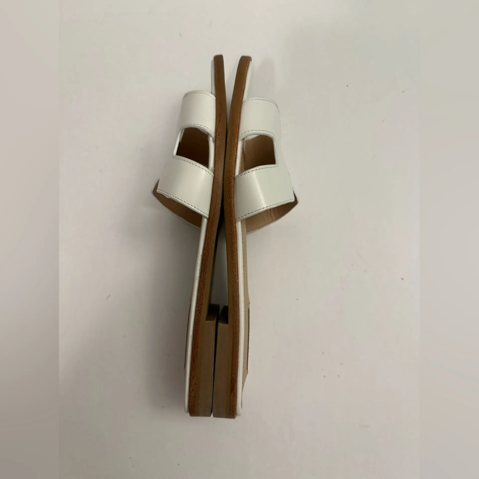 Steve Madden HADYN WHITE LEATHER Slide Sandal Size 10 - Image 10