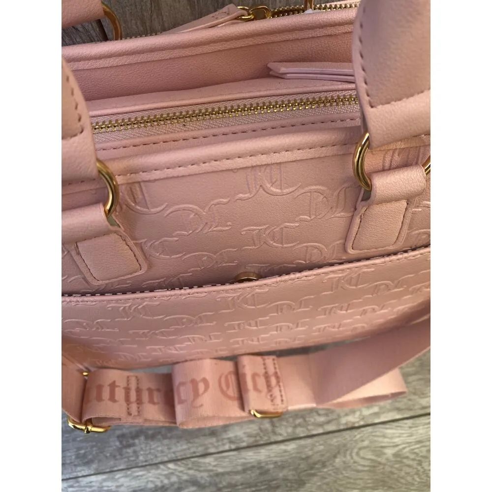 Juicy Couture Pink Handbag & Wallet Set | JC Logo & Rhinestones - Image 5