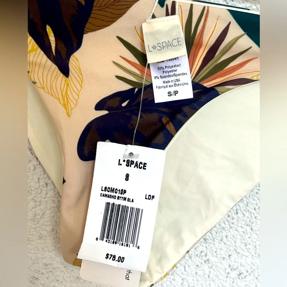 NWT L*Space Camellia Cabana Bikini Set Sugar and Spice small - Image 10