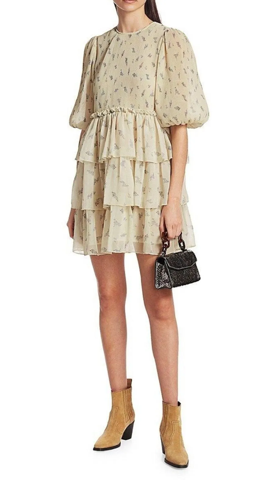 strapless open back dress GANNI light baby pink pleated satin mini dress with belt – BOREAL REBORN