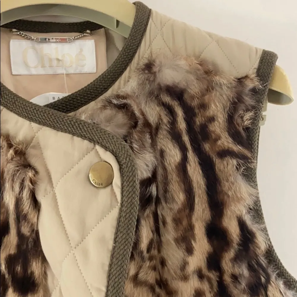 Chloe rabbit fur vest. Size 34 - Image 6