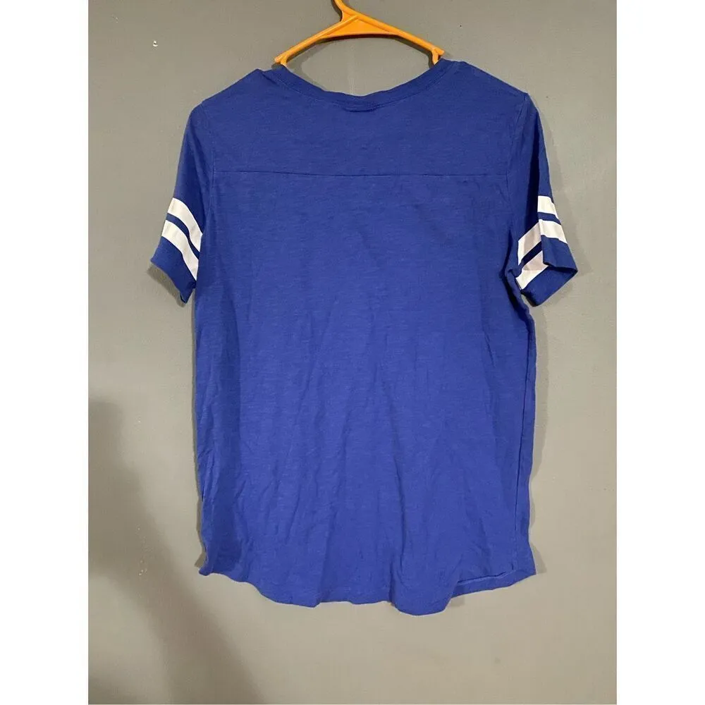 PINK By Victoria Secret Blue And White T-shirt Size Small - Image 2