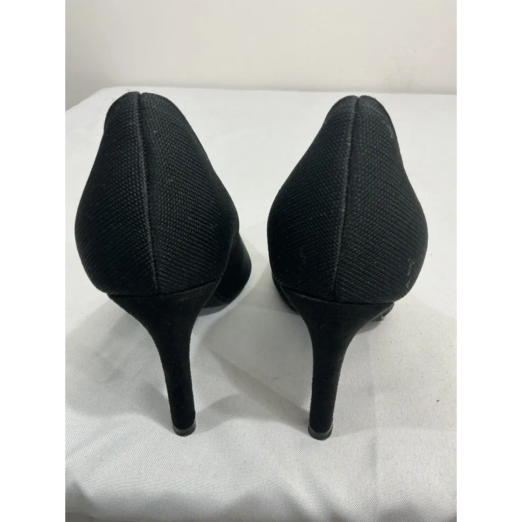 Womans Mia Byanka 9 M Black Fabric Pointed Toe Stiletto Pumps - Image 5