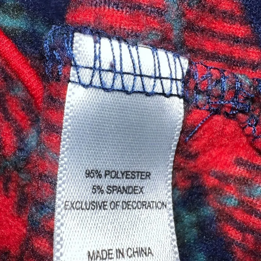 Hanes 2 pc soft red and navy blue flannel pj set - Image 7