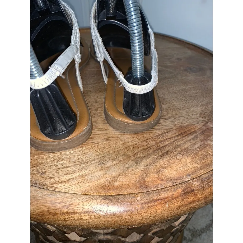 X-Appeal Women's Black Flat Sandals Size 9.5 Floral Sole‎ Design - Image 4