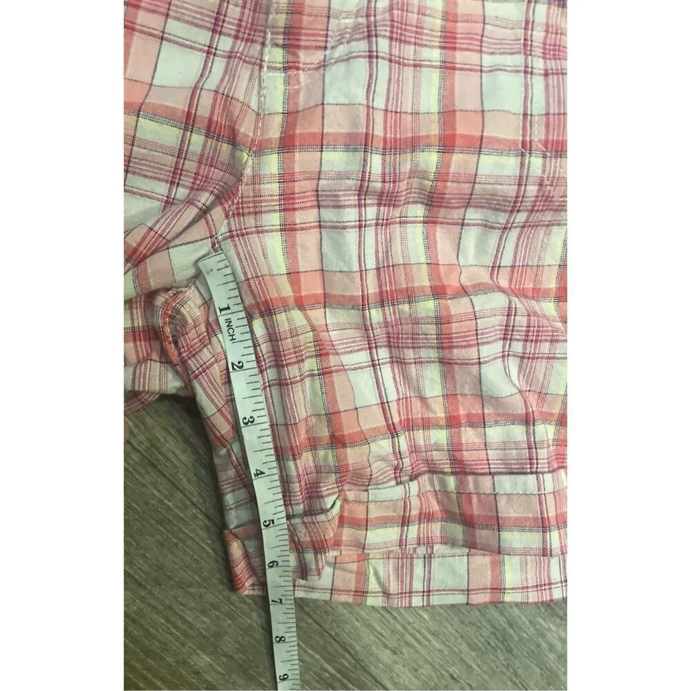 Gloria Vanderbilt Plaid Bermuda Shorts 12 Stretch New - Image 6