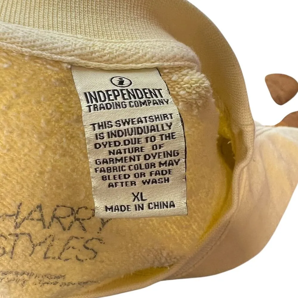 Harry‎ Styles Love On Tour Palm Springs Exclusive Sweatshirt Yellow Size XL - Image 8