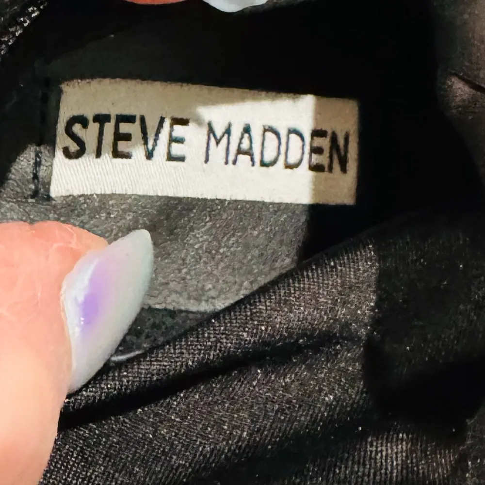 Black Rose Embroidered Over the Knee Faux Suede Boots - Image 11