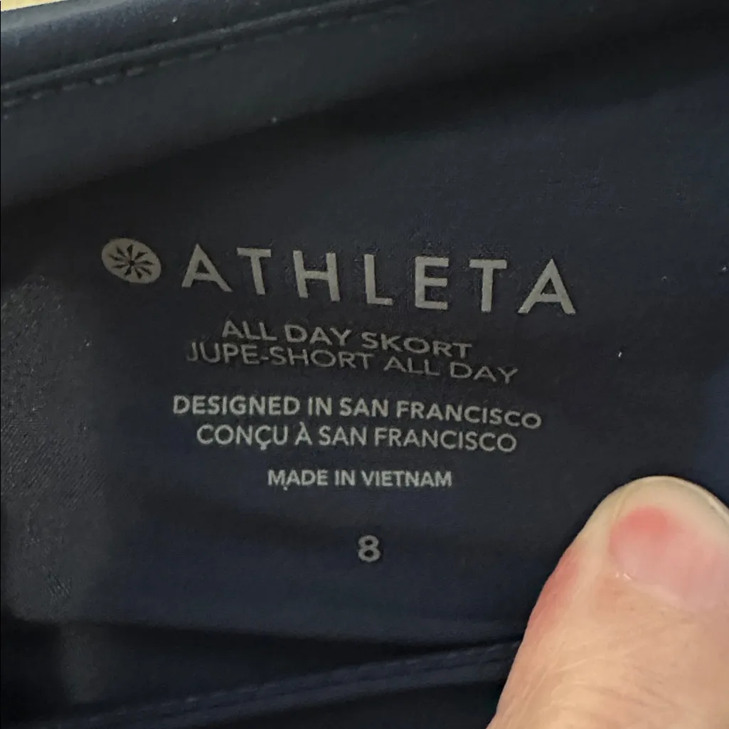 Athleta All Day Skort Navy Blue Size 8 - Image 4