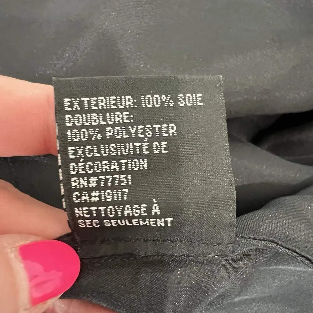 Vtg Betsey Johnson Evening Sz 6 Silk Dress Whimsigoth Tiered Bling Sexy Ruched - Image 12