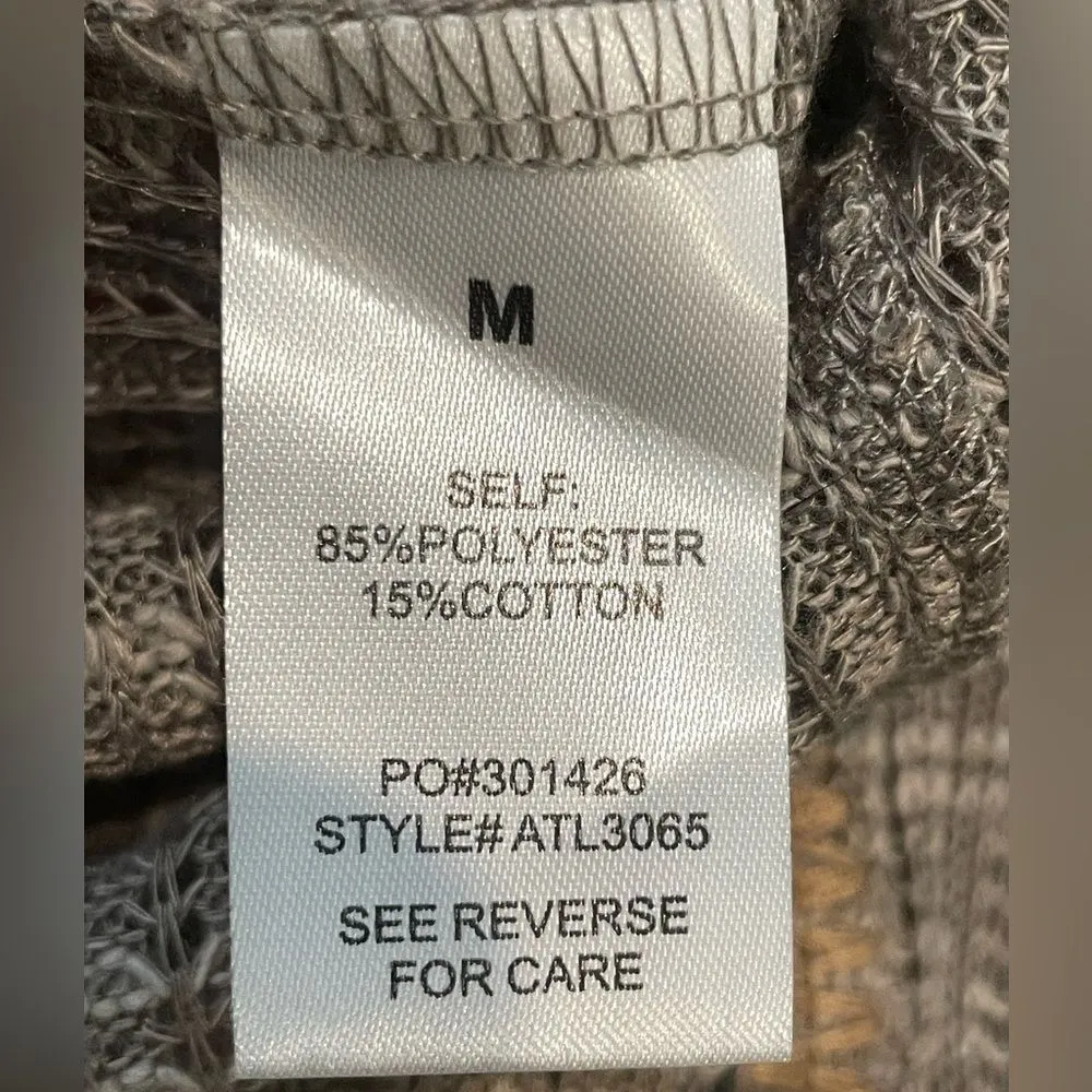 Promesa Lightweight Long Sleeve Knit Sweater Brown Multicolor Size Medium NWT! - Image 9