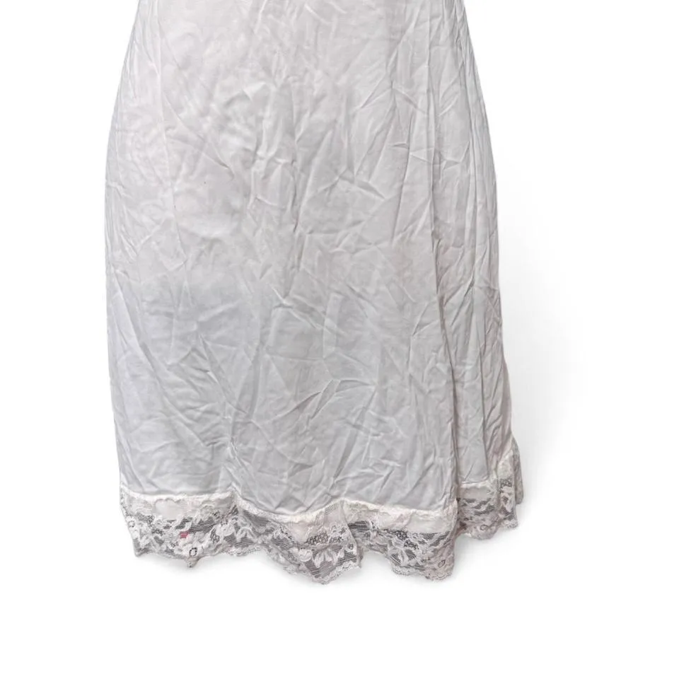 1950's True Vintage Vanity Fair White Lace Slip Dress Size 38 XS/S Romantic - Image 2