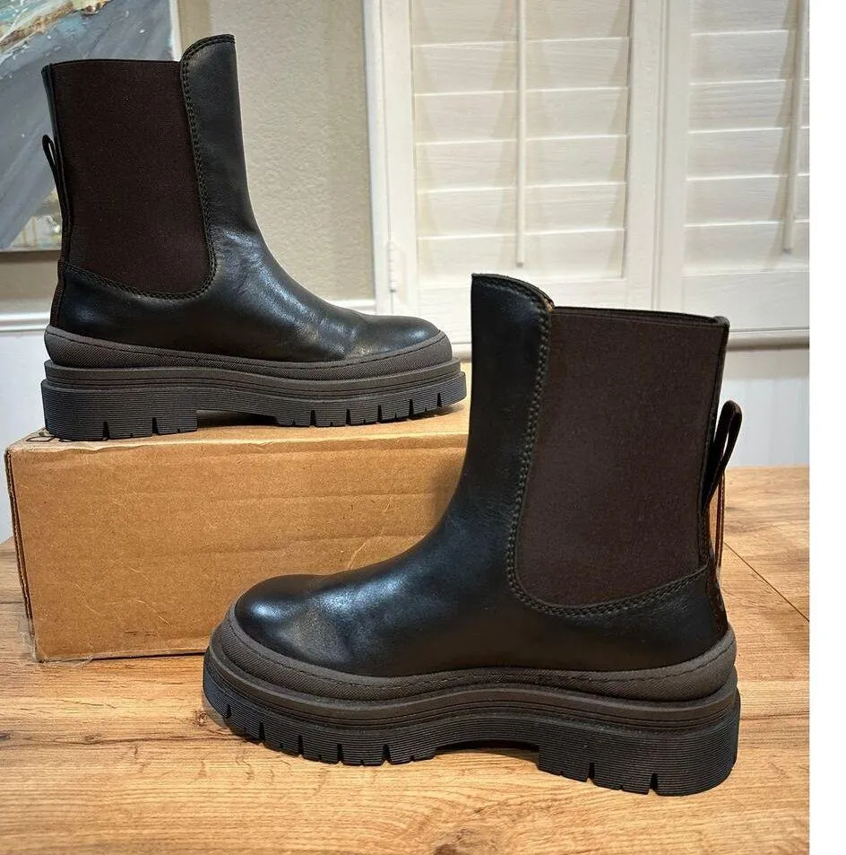 See By Chloé Alli Leather Chelsea Boot Black Size 36 EU 5.5 US NWOB Classic Boot - Image 7