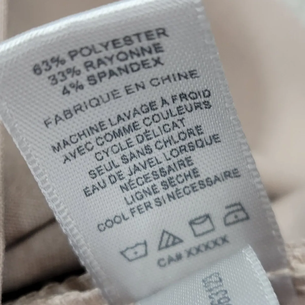 Larry Levine Womens Skirt Size 8 Cream Taupe Back Slit Side Zip Knee Length NEW - Image 8