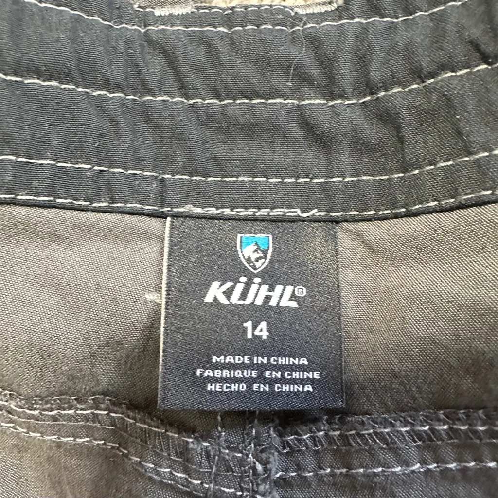 Kuhl Women's Kendra Cargo Crop Capri Pants Mid Rise Outdoor Hiking in Gray 14 - Image 9