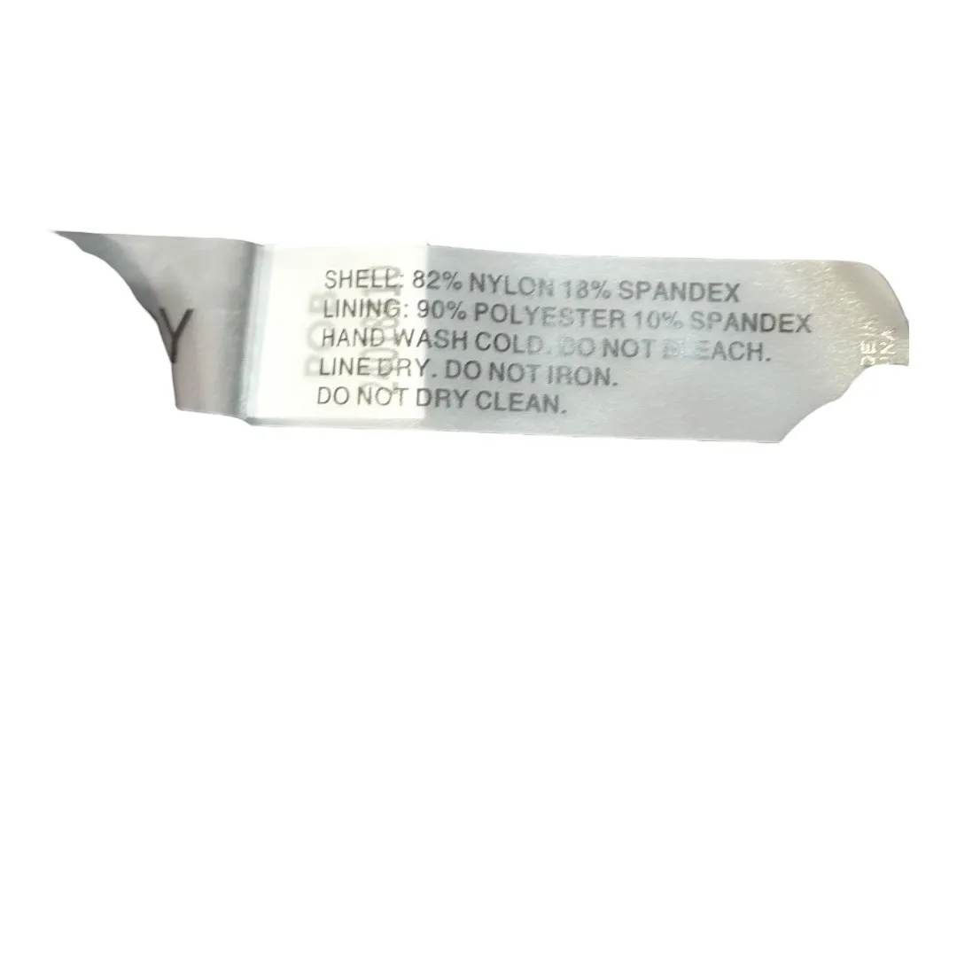 YONIQUE One Shoulder Swimsuit Ruffle Tankini High Waist Women Size Medium New Black - Image 11