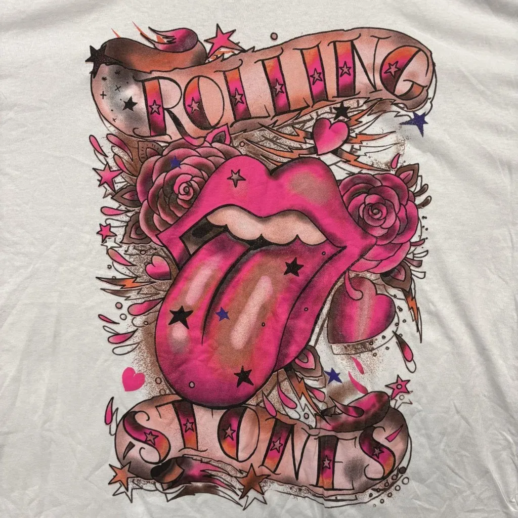The Rolling Stones Americana Tattoo Hot Lips Band T-Shirt 2X - Image 2