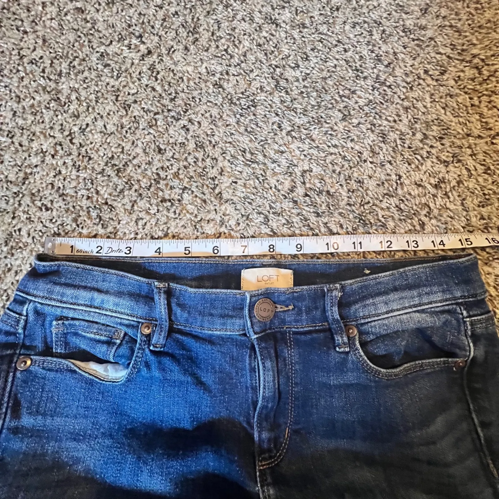 LOFT Outlet Modern Denim Crop Jeans Blue Size 2 - Image 4