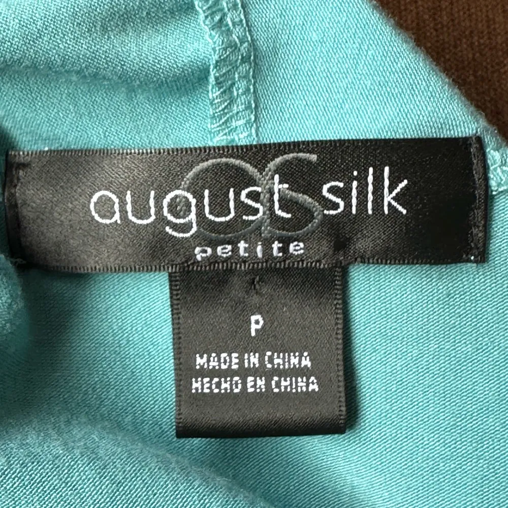 August Silk Blue Attached Top & Jacket With Silver Jewels Short Sleeves SZ P - Image 8