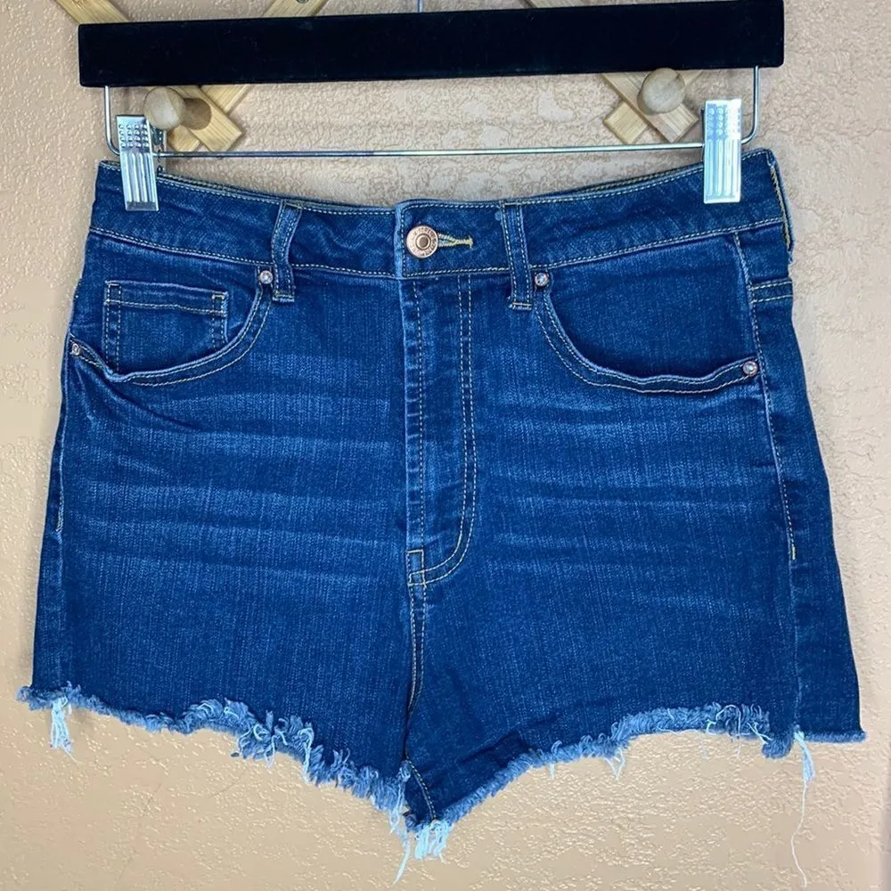 Forever 21 High Waist Cut Off Jean Shorts Size 27 - Image 9