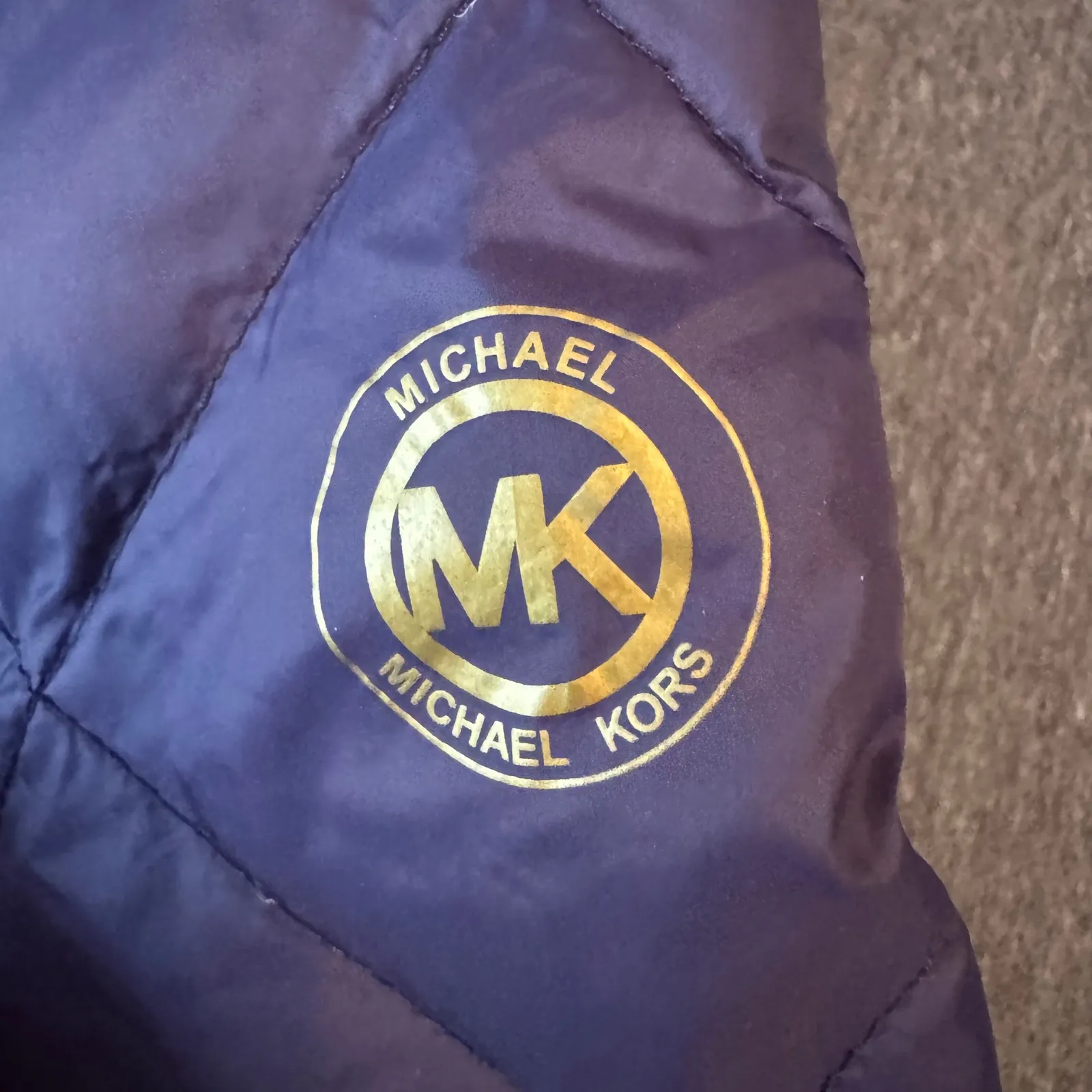Michael Kors Puffer Jacket Down Women's Size M Packable Down - Image 3