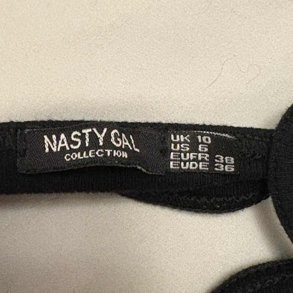 Nasty Gal Black Strappy Bodysuit - Image 2