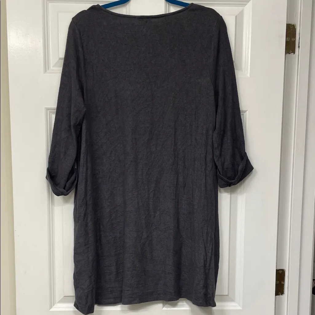 Apt. 9 Gray Long Sleeve Tunic Dress - Image 6