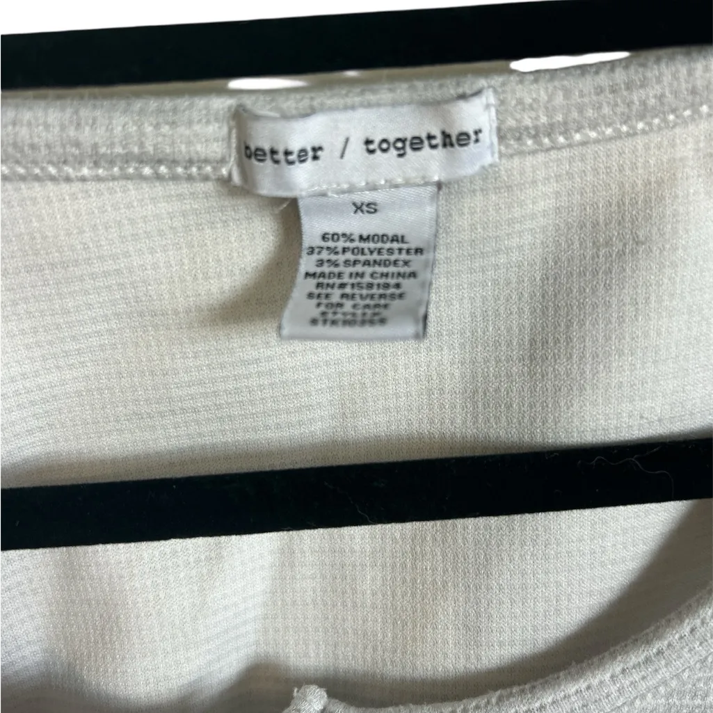 Better together woman’s size XS cropped sweater Gray - Image 2