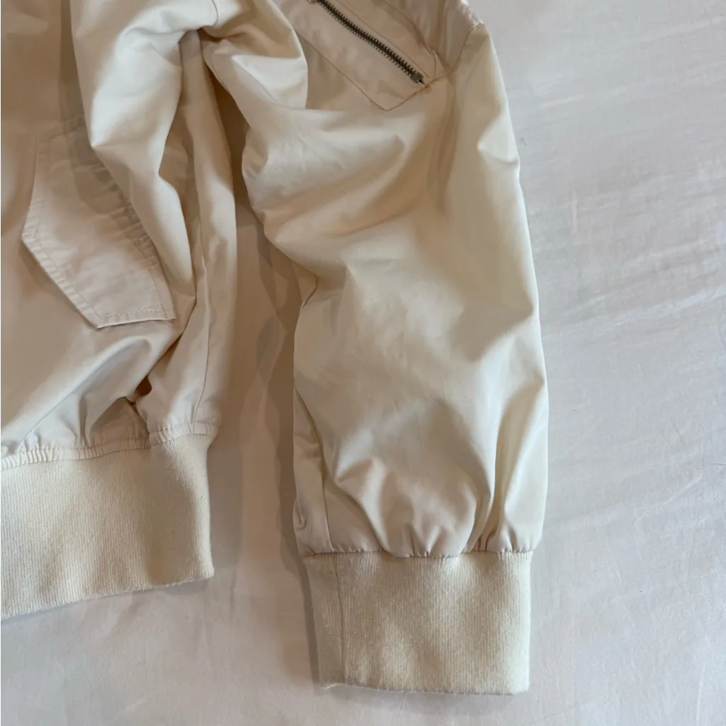 J.O.A Los Angeles Cream Bomber Jacket - Image 4