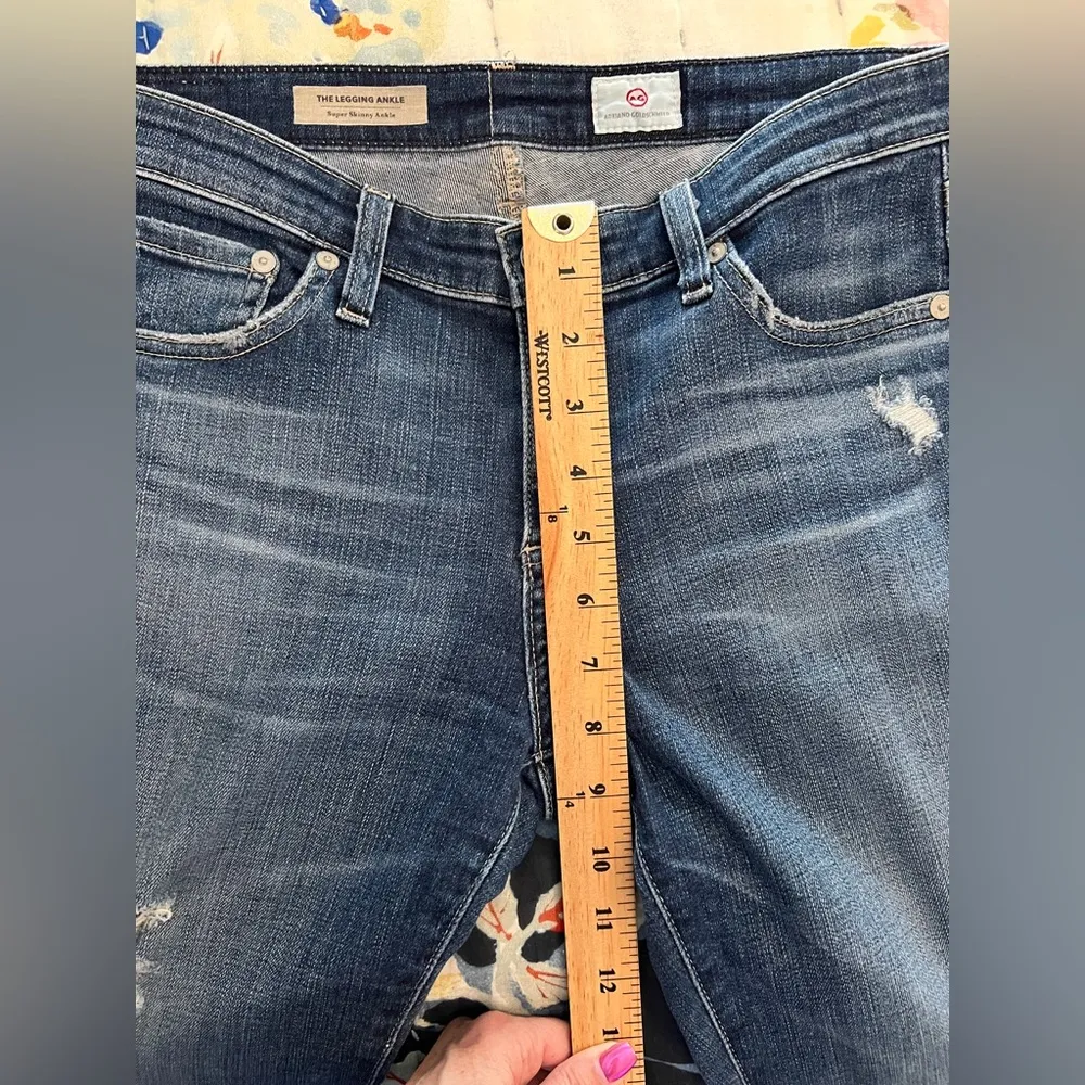 ADRIANO GOLDSCHMIED 28R The Legging Ankle Super Skinny Ankle Jeans - Image 10