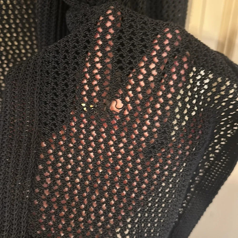 Athleta Knit Cardigan Sweater Black Small - Image 9