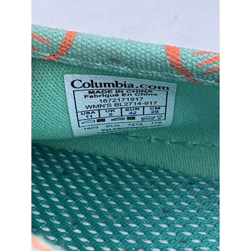 Columbia Vulc N Vent Bettie Womens Low Top Trainers Green Comfort Slip On Flats - Image 10